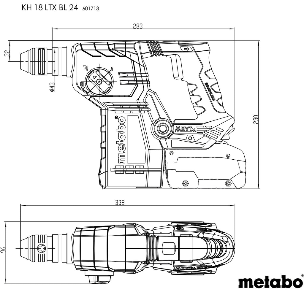 Metabo KH 18 LTX BL 24 (601713840)