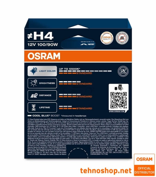 OSRAM Car Bulb Set of 2 H11 PGJ 19-2 OSR62211CBB-2HB