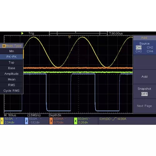 VOLTCRAFT DSO-2104 Digital Oscilloscope 100 MHz 4-Channel 1 GSa/s 80 kpts 8-Bit (VC-11539895)
