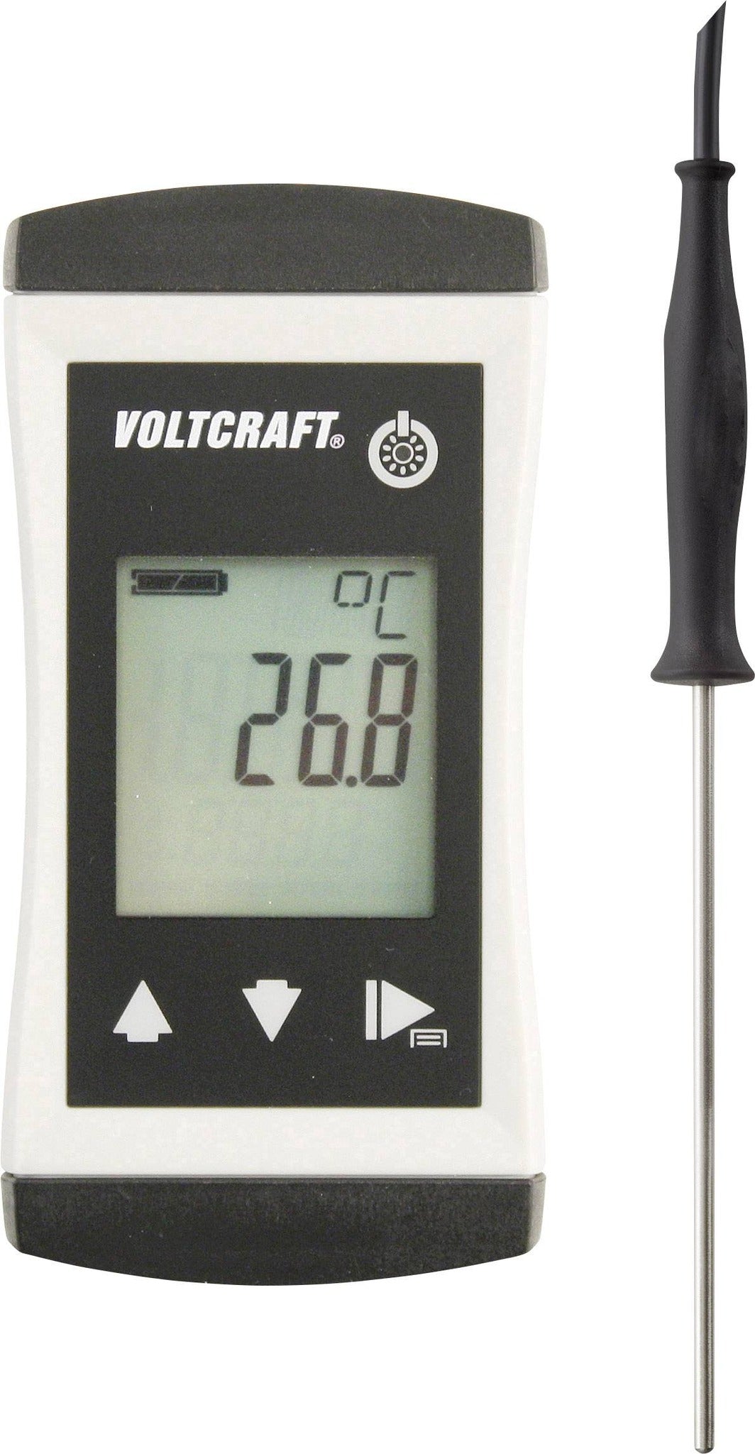 VOLTCRAFT PTM 100 + TPT-200 Temperature Measuring Device -200 to 450 °C Pt1000 Sensor IP65