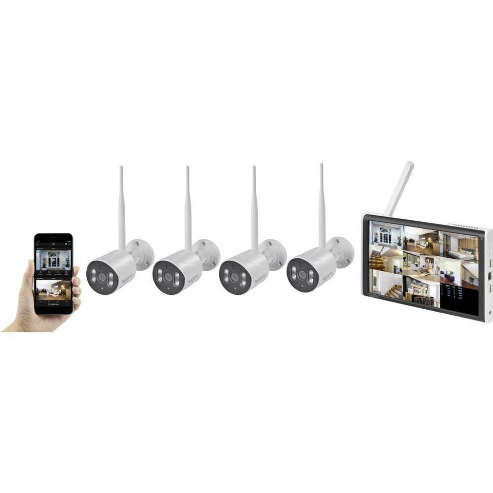Sygonix Wireless Surveillance Camera Set - 8-Channel - 4 Cameras - 1920 x 1080 Pixels - SY-6330460