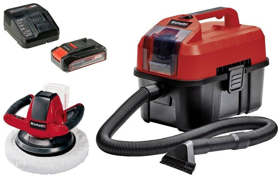 Einhell Cordless Wet/Dry Vacuum Cleaner - TE-VC 18/10 Li-Solo - 10 L Collection Container