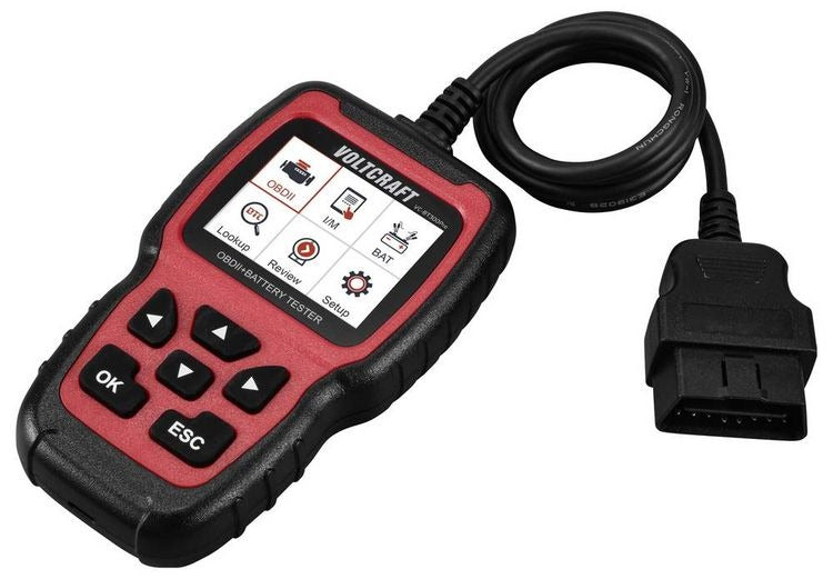 Voltcraft VC-BT300Pro OBD II Diagnostic Tool with Battery Test (VC-16740120)