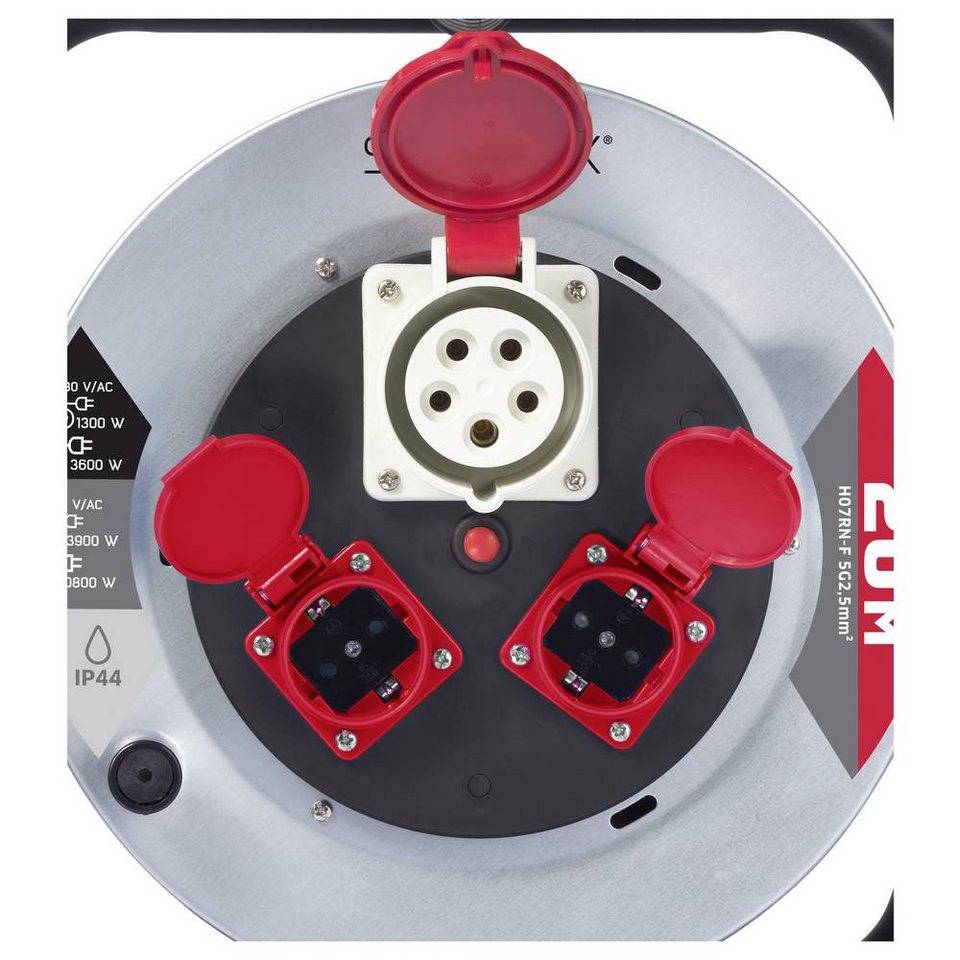 Sygonix SY-10236114 Cable Reel Black CEE Plug 16 A SY-10236114