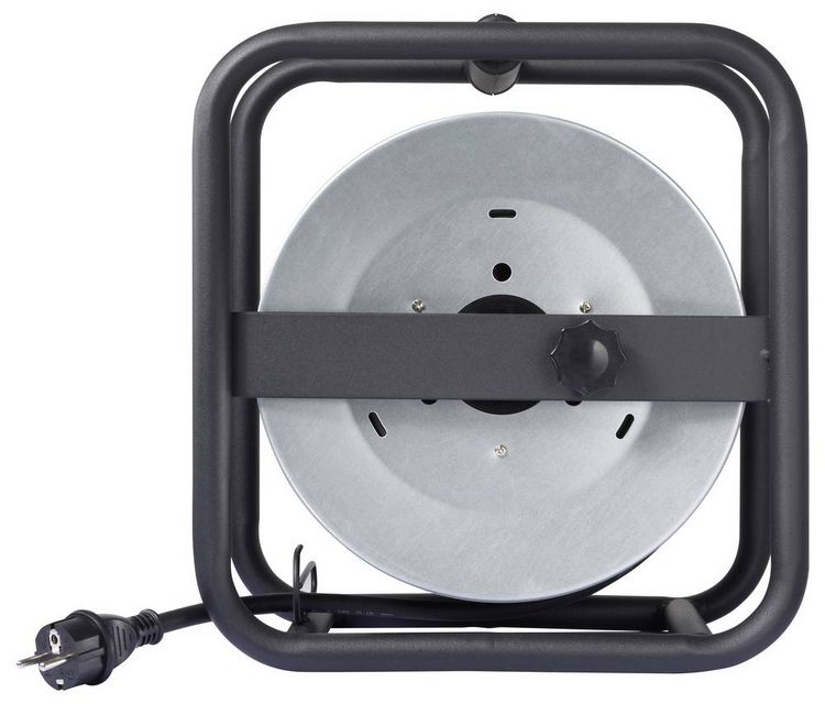 Sygonix SY-10236120 Cable Reel Black with Schuko Plug - SY-10236120