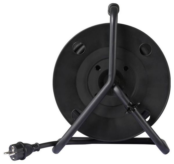 Sygonix SY-10236132 - Cable Reel - Black with Schuko Plug (SY-10236132)