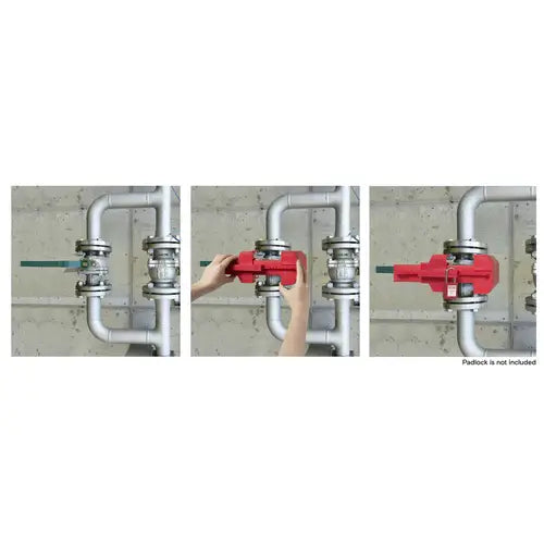 Sygonix Locking Mechanism 110 mm Red Ball Valve DN50-DN200 SY-6872676