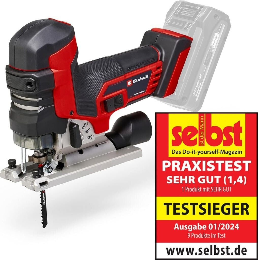 Einhell Cordless Jigsaw TP-JST 18/135 Li BL - Brushless - Without Battery and Charger