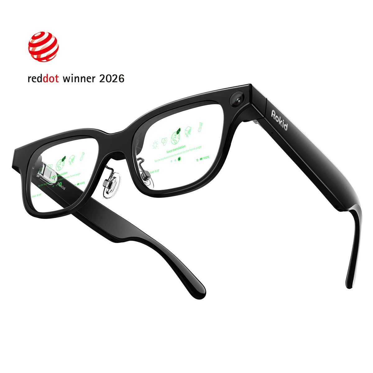 Rokid Augmented Reality Glasses - Black - 32 GB Storage RV101
