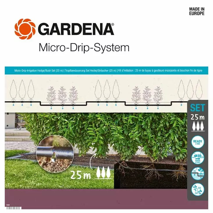Gardena Micro-Drip-Irrigation Hedge/Bush - Micro-Drip-System Set (13500-20)