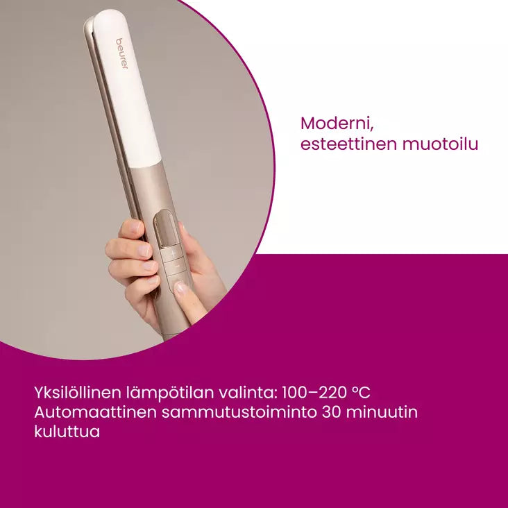 Beurer HS 70 ICONIC Pro Hair Straightener - 100-220°C - Model 104.09