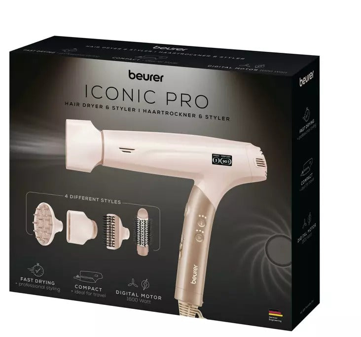 Beurer HC 150 Fusion Dry Pro Hair Dryer + Styler 2in1 1600 Watt (10484)