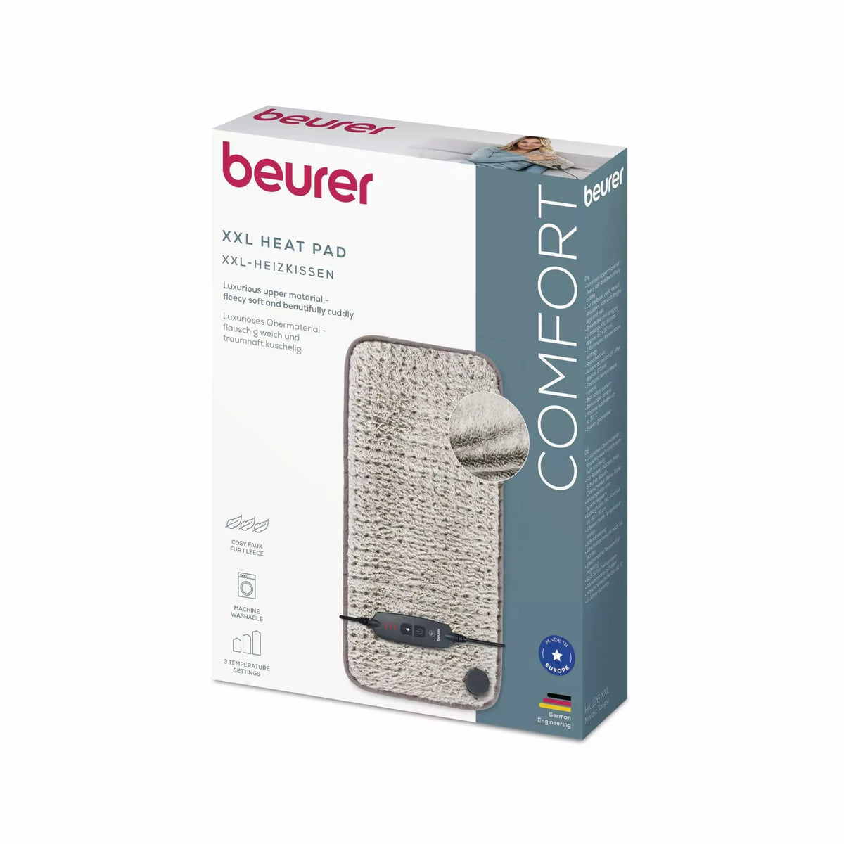 Beurer HK 126 XXL Heating Pad 60x30cm 3 Levels Rapid Heating 200.47