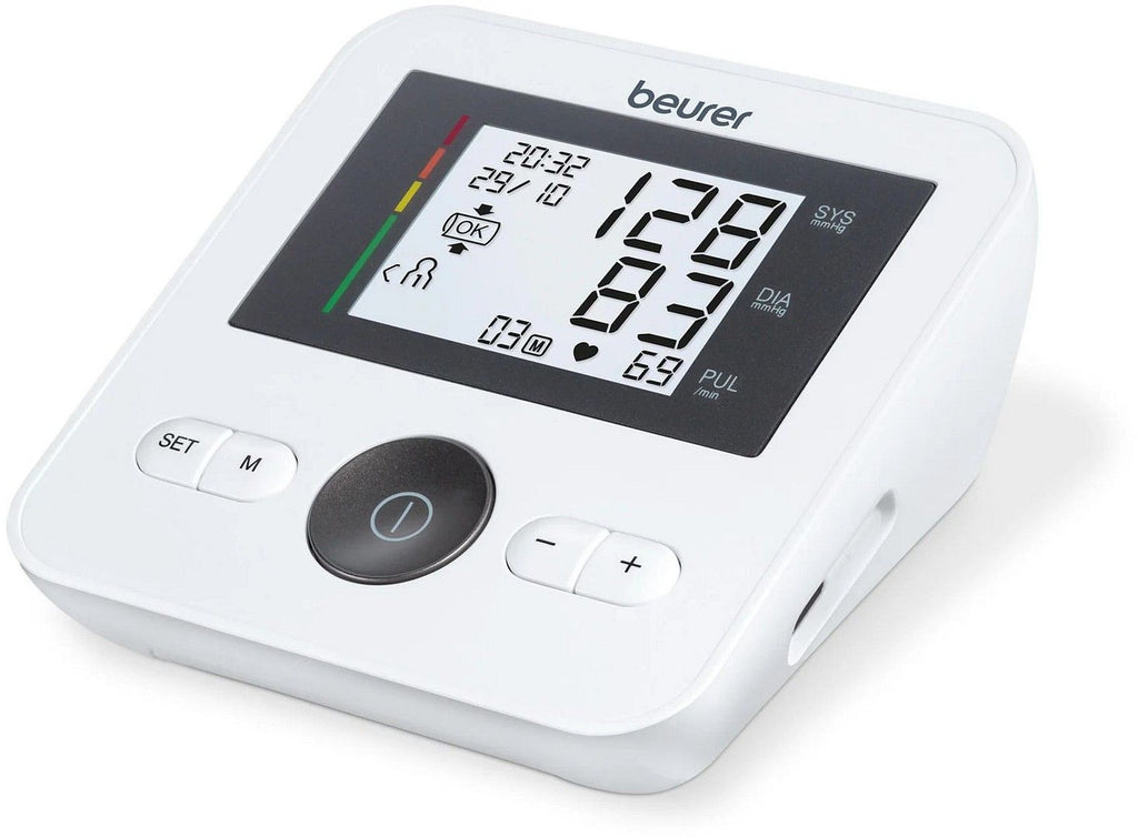 Beurer Blood Pressure Monitor - Fully Automatic Upper Arm Measurement - 4 Memory Locations - BM 27