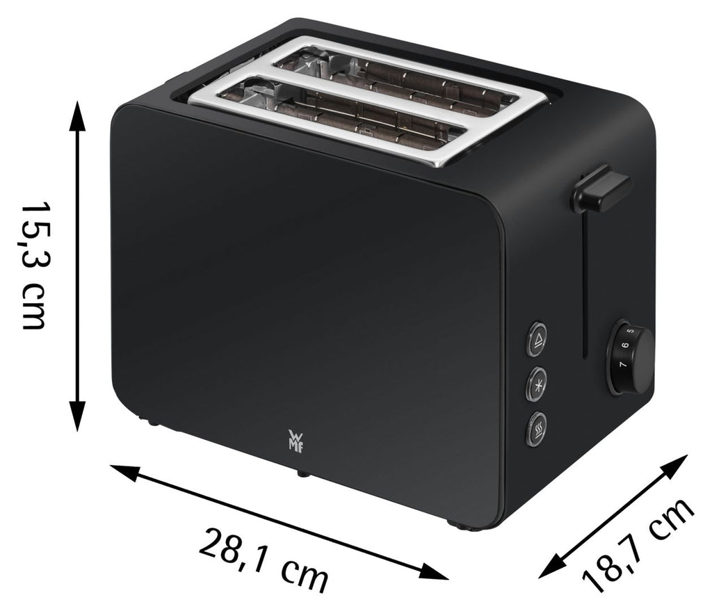 WMF Stelio Toaster - Double Slice - Cromargan® Matte Black (414210071)