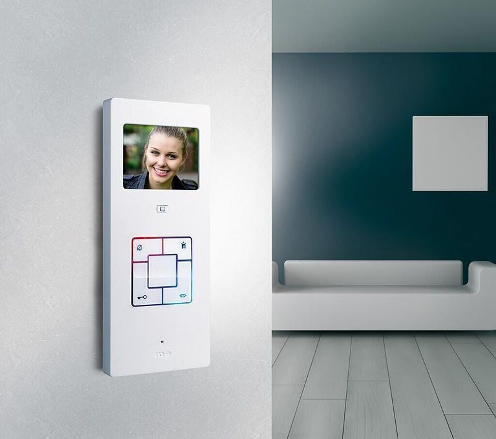 M-E MODERN-ELECTRONICS Video Door Intercom - Indoor Station - Vistus VD603 - Silver/White