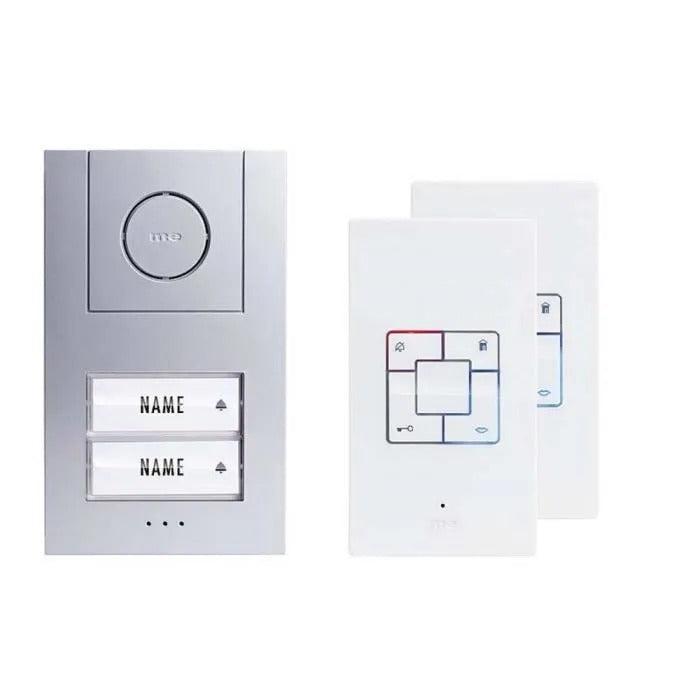 m-e modern-electronics 41186 Wired Door Intercom Set - Silver (41186)