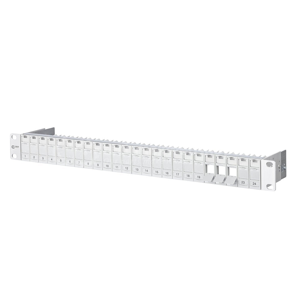 METZ CONNECT BTR E-DAT Module - Patch Panel - Light Grey - 1U - 24 Ports (130920-00-E)