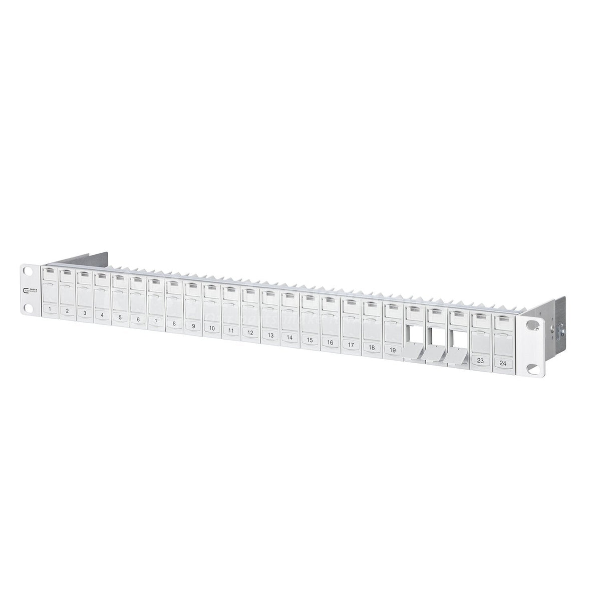 METZ CONNECT BTR E-DAT Module - Patch Panel - Light Grey - 1U - 24 Ports (130920-00-E)