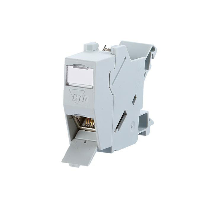 METZ CONNECT BTR C6A Module 3 Port Flush-Mounted Connection Box Pure White (130B11D31102-E) RJ-45