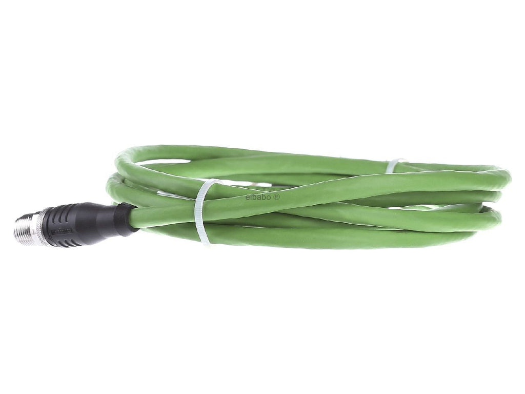 METZ CONNECT Network Cable - 8-pin M12-X (M) to RJ-45 (M) - 2.0 m - Shielded - CAT 6a - Green (142M2X15020)