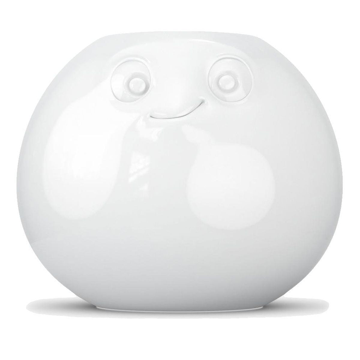 BHS FIFTYEIGHT Vase Amused Round White - Premium Porcelain (T019201)