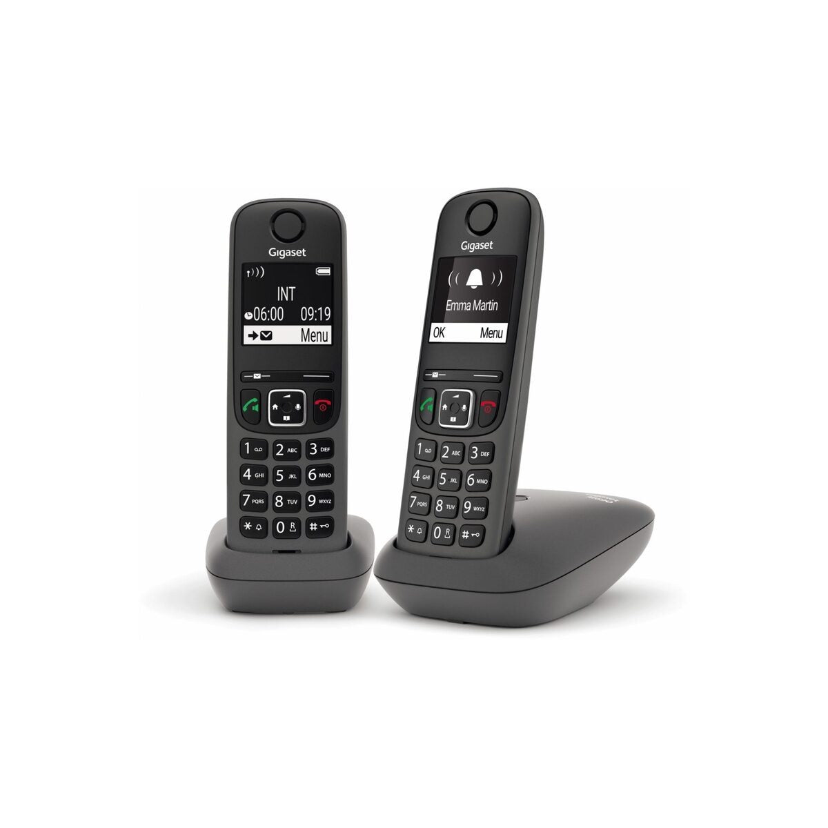 Gigaset AE690 Analog/DECT Telephone - Cordless Handset - Hands-Free - 100 Entries - Caller ID - Anthracite (L36852-H2810-B133)