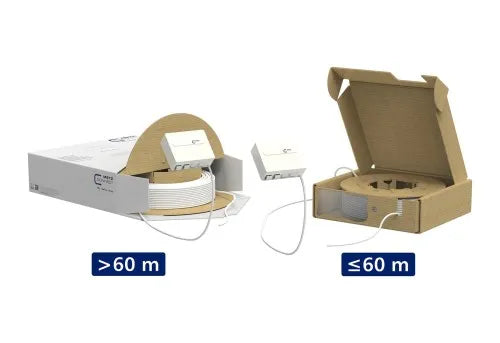 METZ CONNECT OpDAT VADT Fiber Optic Outlet Box 40 m OS2, Model: 150C049HK0040E 4xLCAPC OS2-Multimodekabel