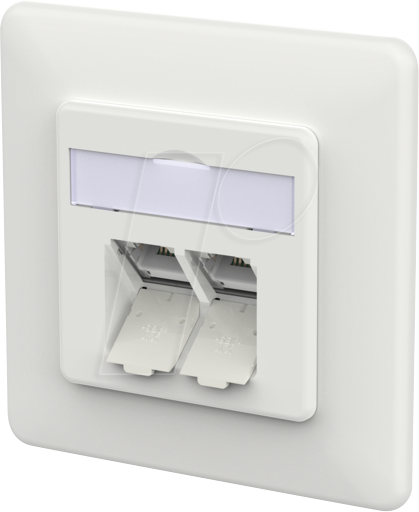 METZ CONNECT E-DAT C6A IDC UP Socket Traffic White 130D381027-I
