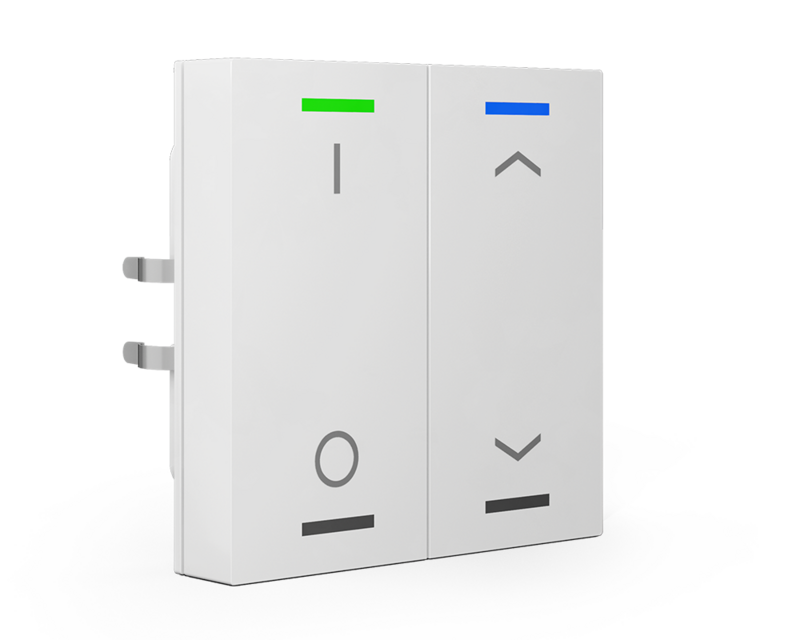 MDT technologies Light Switch 63 2-gang RGBW - Studio White - BE-TAL6302.D1 2-fach
