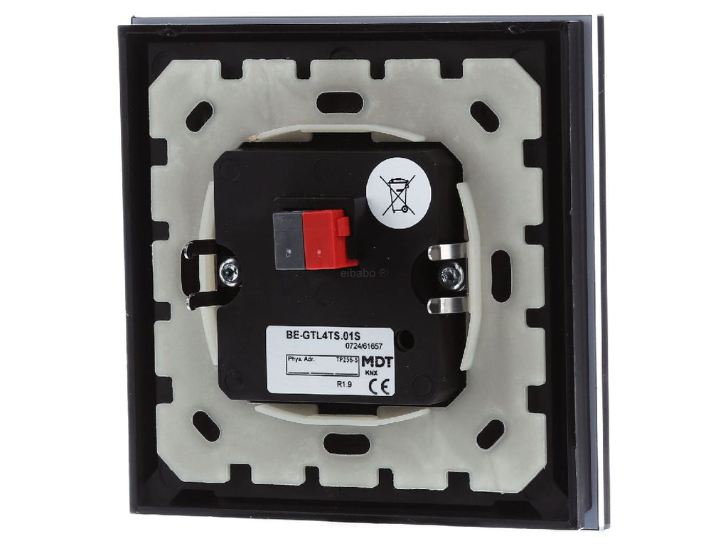 MDT Glastaster II Light 4-Fach RGBW Black BE-GTL4TS.01S
