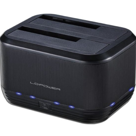 LC Power LC-DOCK-U3-III HDD Docking Station 2 Bays USB3.0 Black LC-DOCK-U3III cm/8.9
