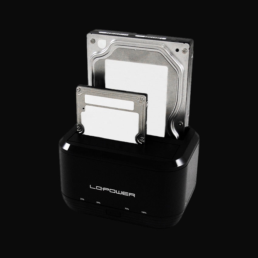 LC Power LC-DOCK-U3-III HDD Docking Station 2 Bays USB3.0 Black LC-DOCK-U3III cm/8.9