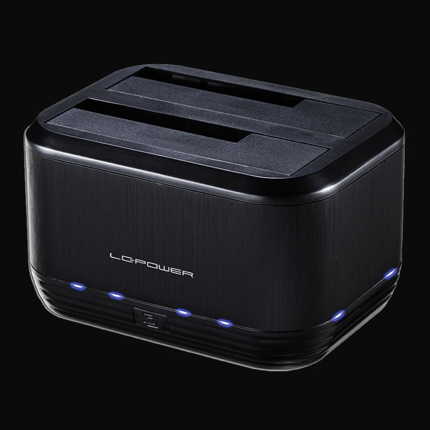 LC Power LC-DOCK-U3-III HDD Docking Station 2 Bays USB3.0 Black LC-DOCK-U3III cm/8.9