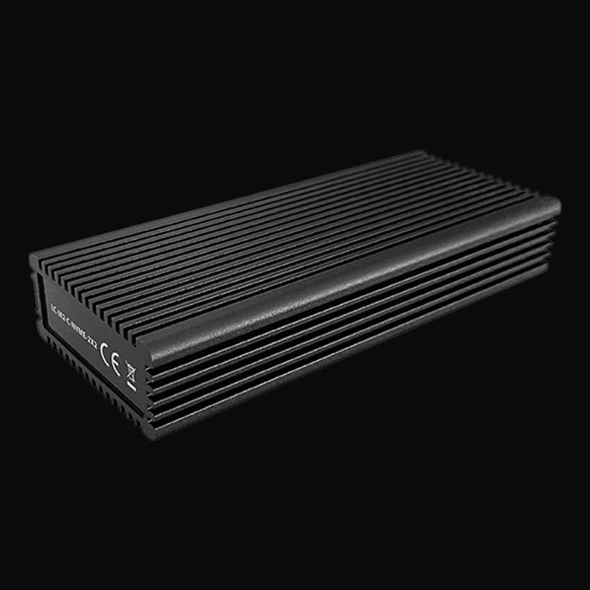 LC Power LC-M2-C-NVME-2X2 - M.2 NVMe Enclosure - 20 Gbit/s - USB 3.2 (Gen 2x2) - Black