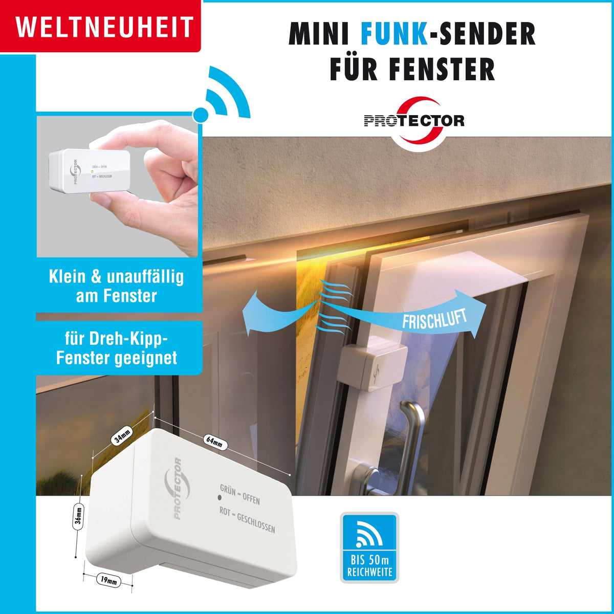 Protector Wireless Exhaust Control ASF-510 White (15029)