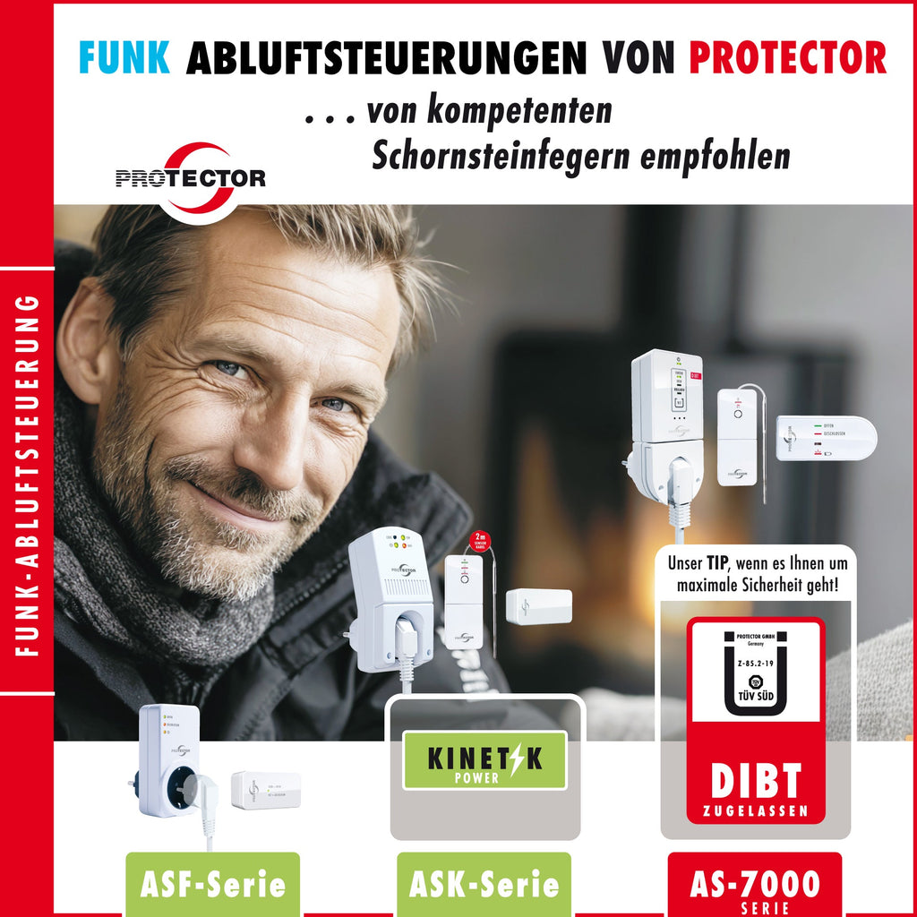Protector Wireless Exhaust Control ASF-510 White (15029)