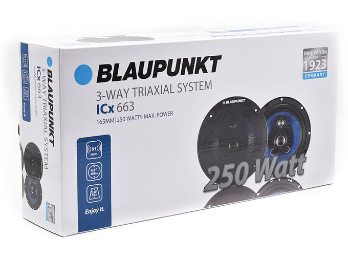 Blaupunkt ICx 663 3-Way Built-In Speakers 250 W, 1 Pair (1061556155001)