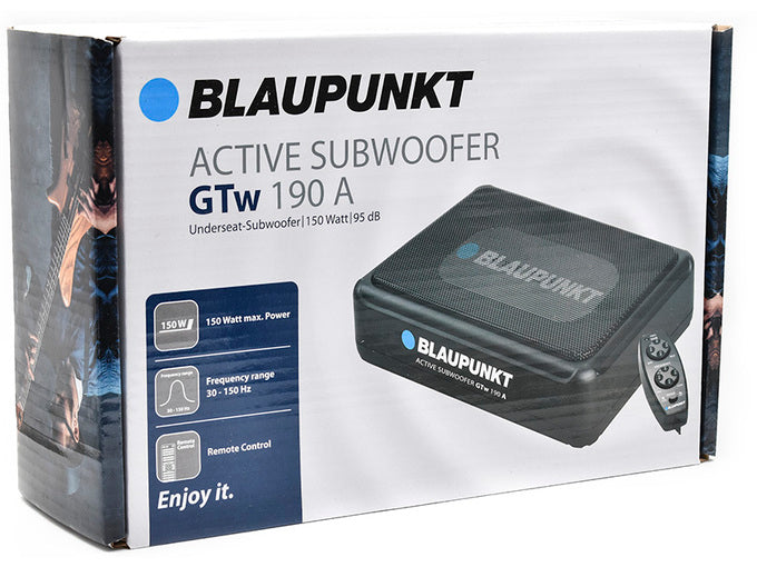 Blaupunkt GTw 190 A Active Car Subwoofer - 280 mm, 150W - 2003020000010
