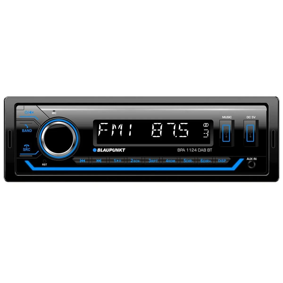 Blaupunkt BPA 1124 DAB BT Car Radio Bluetooth Hands-free System DAB+ Tuner
