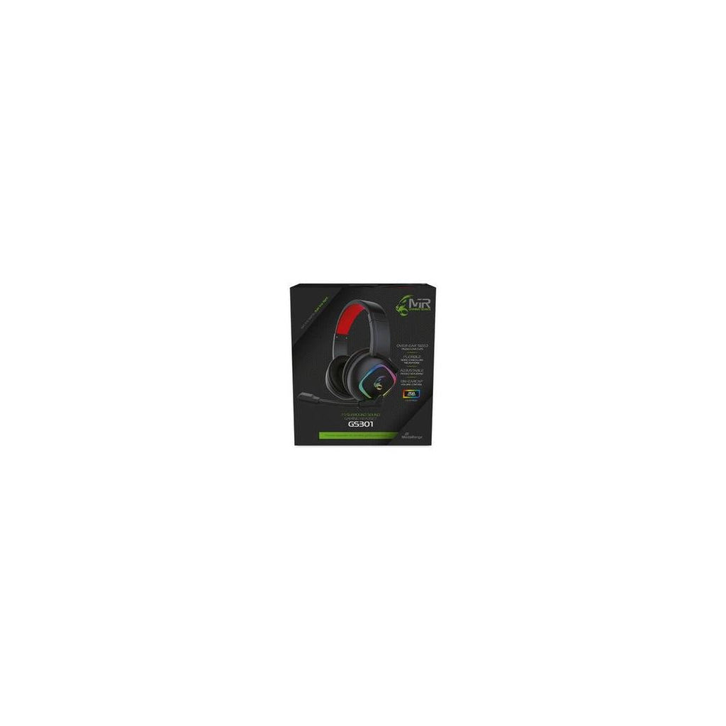 MediaRange MRGS301 Headphones Headset Headband Black Red