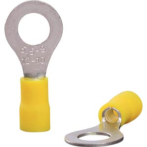 Quadrios Ring Terminal Cross-section 6.0 mm² Hole-Ø 8.5 mm Yellow 22C459