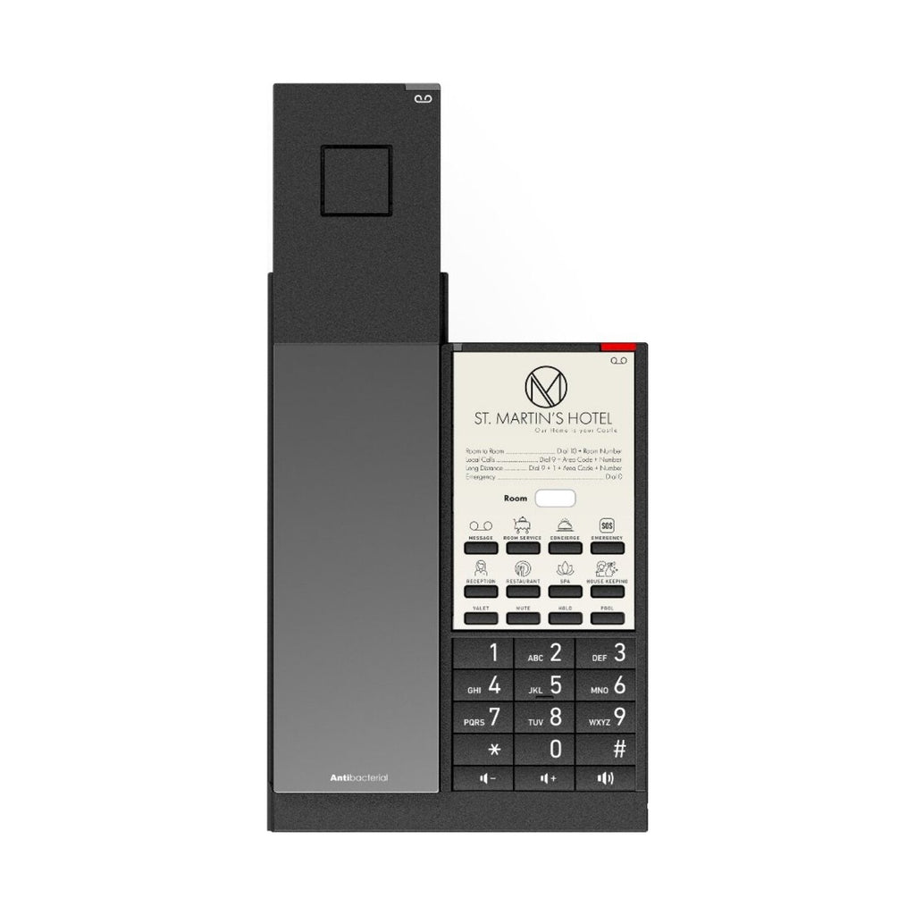 Snom HD351W IP Phone, Black, Cordless Handset, Table/Wall Mount, Antibacterial, Model 00007009