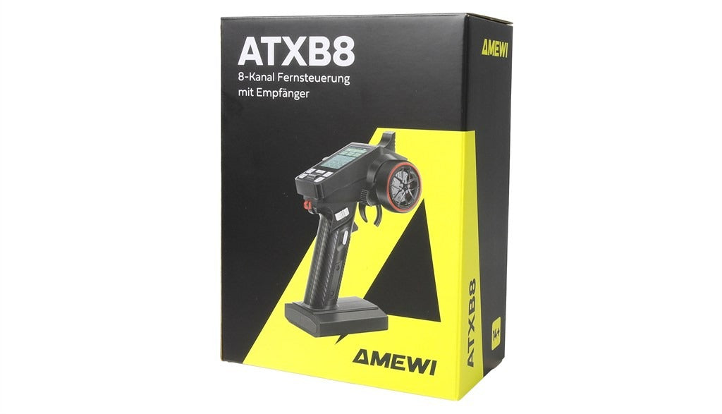 ATXB8 8-Channel Pistol-Grip Transmitter with Color Display and Telemetry