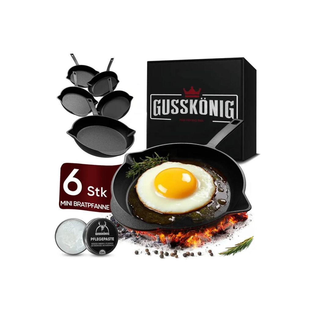 Gusskönig Seasoned Mini Cast Iron Frying Pan 6x13.7 cm (GK-53)