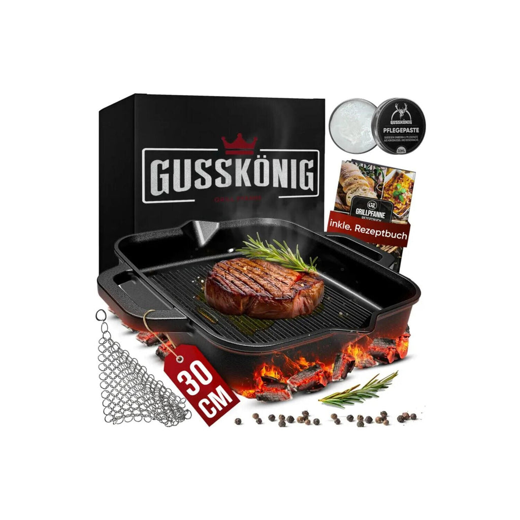 Gusskönig Seasoned Grill Pan 30 cm (GK-46)