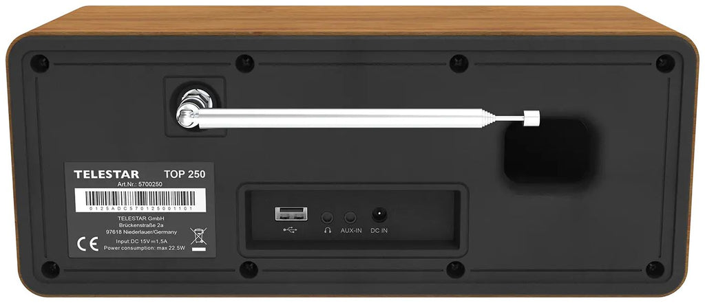 Telestar TOP 250 Wooden Multifunctional Radio (5701250)