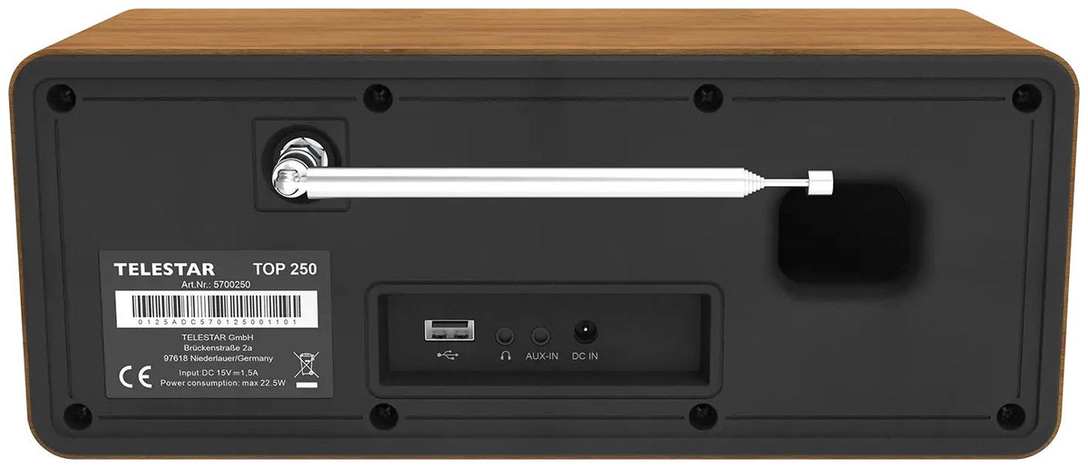 Telestar TOP 250 Wooden Multifunctional Radio (5701250)
