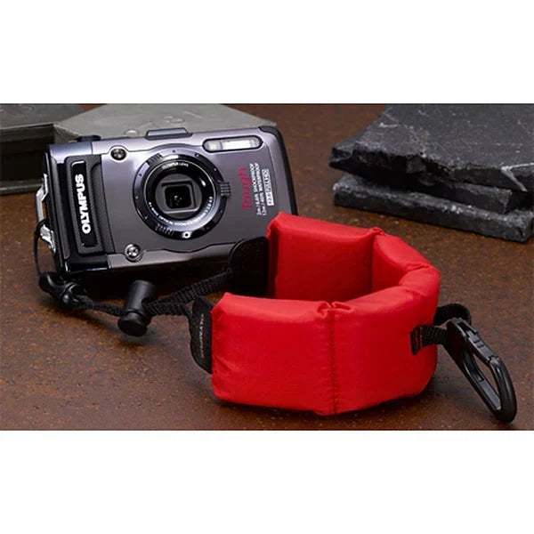 Olympus CHS-09 Floating Wrist Strap Red for TG Series (V656034RW000)