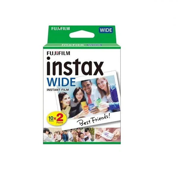Fujifilm Instax Wide Instant Color Film ISO 800 10 Exposures 2 Cartridges (16385995)